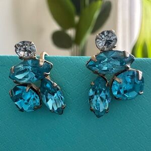Antique Vargus Rhinestone Earrings